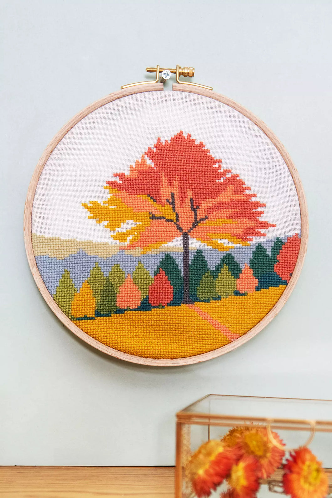 The Forester's Wall Embroidery pattern book by DMC