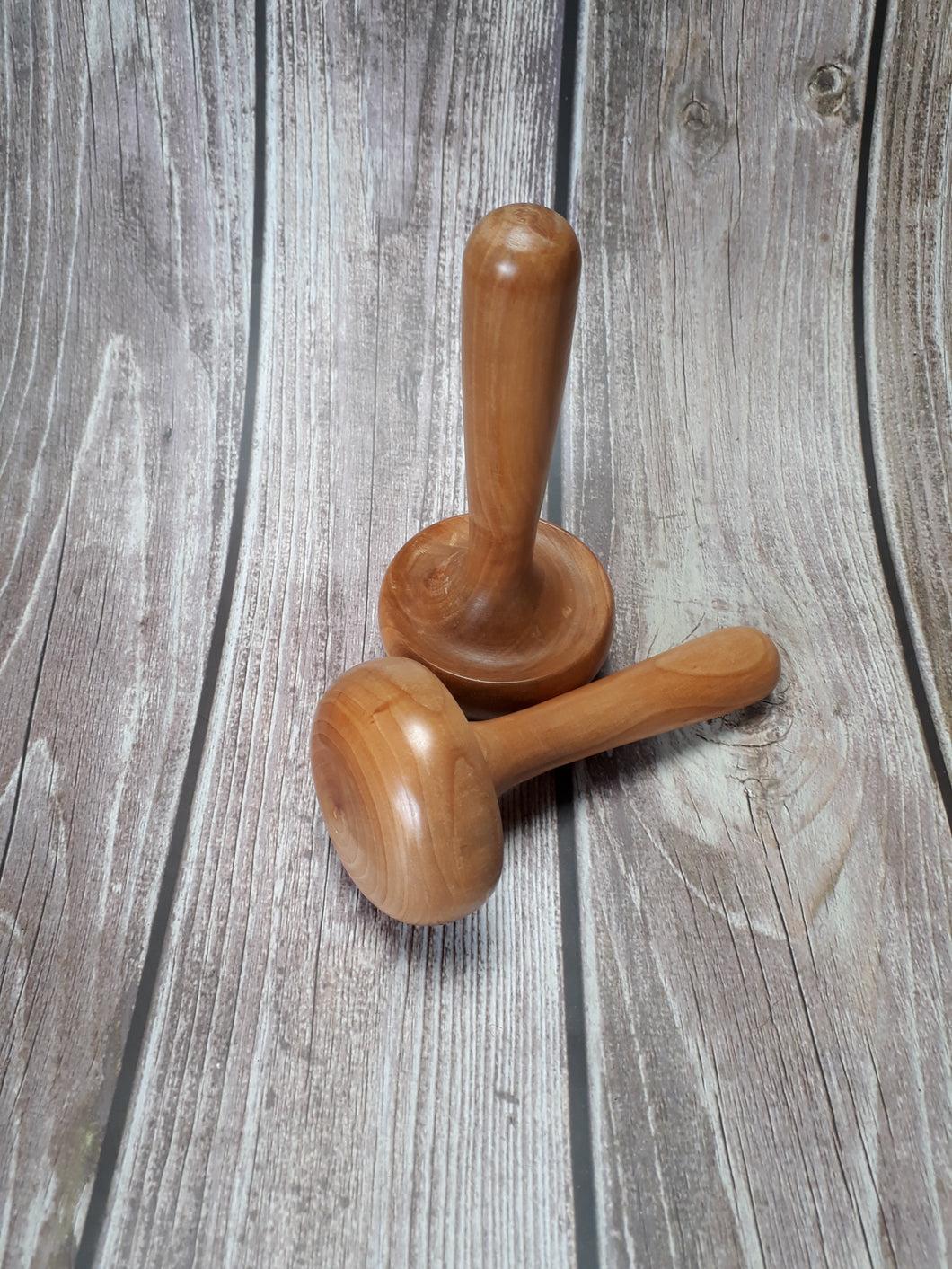 Wooden darning mushroom