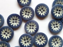 corozo buttons - lasered flower design