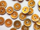 Flower shell buttons