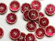 Flower shell buttons