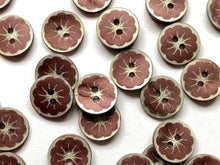 Flower shell buttons