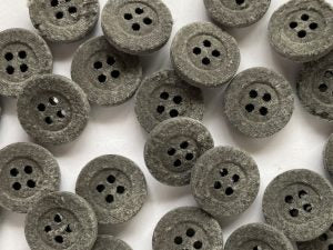 recycled material buttons