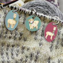 Stitch markers by Emma Ball.