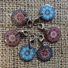Stitch markers by Emma Ball.