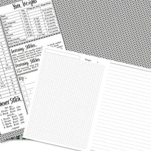 Project Book - Knitting Jotter and Stash Notes