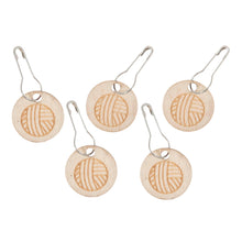 Wooden stitch markers by Milward