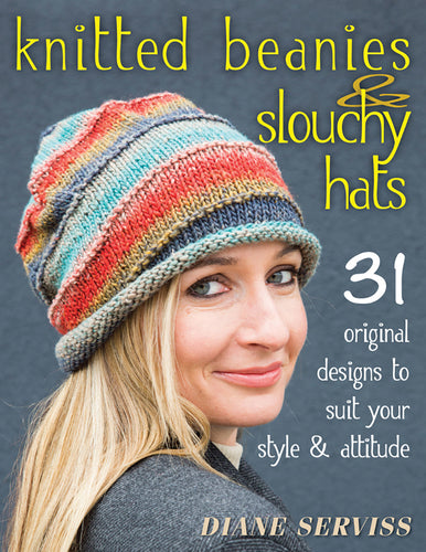 Knitted beanies & slouchy hats by Diane Serviss