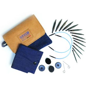 Denim Indigo Mini Interchangeable Circular Needles by KnitPro