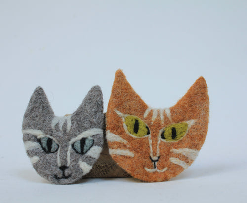 Needle Felted Cat Brooch workshop with Ruth Packham