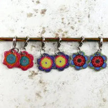 Stitch markers by Emma Ball.