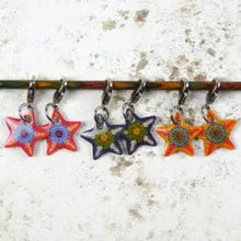Stitch markers by Emma Ball.