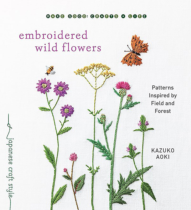 Embroidered Wild Flowers by Kazuko Aoki