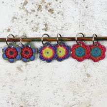 Stitch markers by Emma Ball.