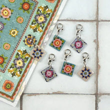 Stitch markers by Emma Ball.