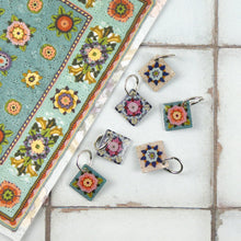 Stitch markers by Emma Ball.