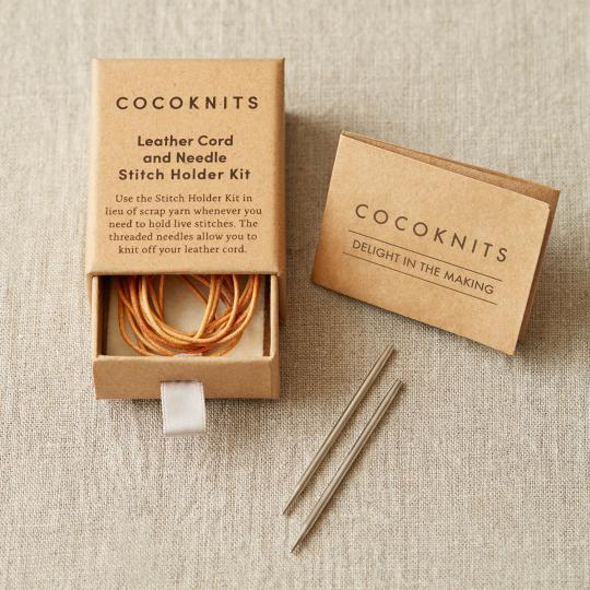 Leather cord and needle stitch holder set by Cocoknits – Ewe and Ply