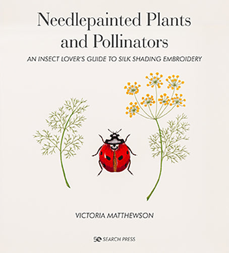 Needlepainted Plants and Pollinators by Victoria Matthewson