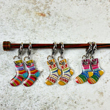 Stitch markers by Emma Ball.