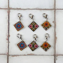 Stitch markers by Emma Ball.