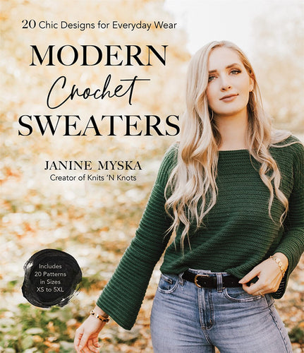 Modern crochet sweaters by Janine Myska