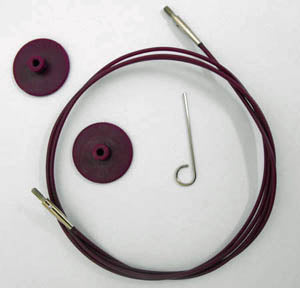 Cavo Girevole Intercambiabile KnitPro - Acciaio Inox Nero/Oro Per Lavori A Maglia - Foto 5